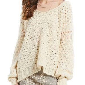 Free People oversized sweater "Crashing Waves"